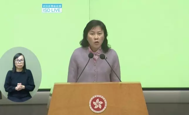 陳美寶任命為運輸及物流局局長。政府新聞直播截圖