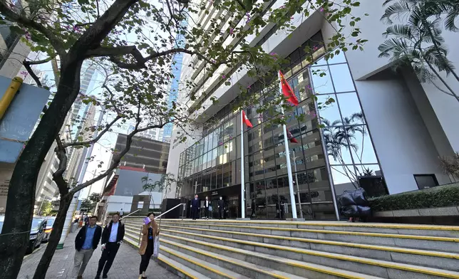 區域法院裁定林卓廷及其餘6名被告全部暴動罪成（巴士的報記者攝）