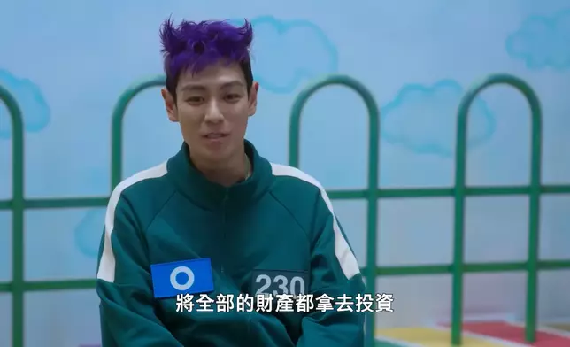 T.O.P.的紫色髮型相當搶眼（影片截圖）