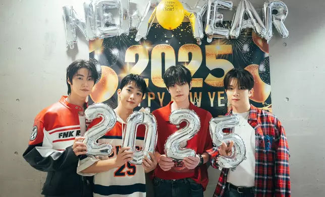 N.Flying四位成員（左起）李承協、徐東成、車勳、柳會勝（N.Flying Twitter圖片）