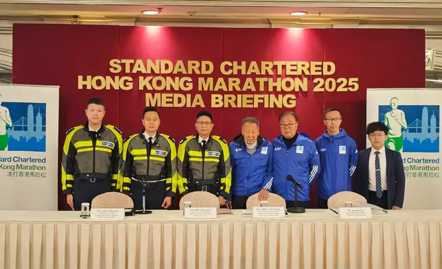 周日馬拉松賽事，警方在港九新界展開大規模封路措施