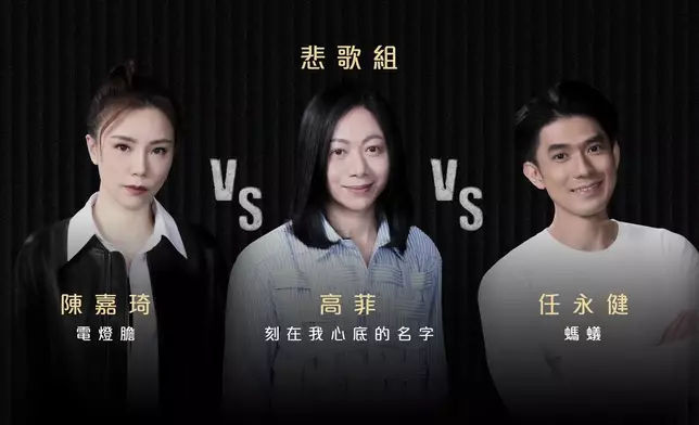 「悲歌組」：陳嘉琦《電燈膽》VS高菲《刻在我心底的名字》VS任永健《螞蟻》