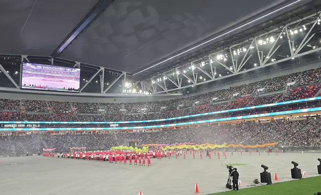 啟德體育園舉行啟用前最後一次大型演練。FB圖片