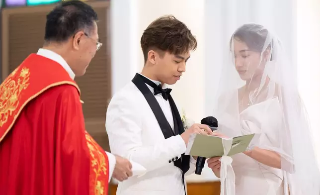下午則在西堂舉行天主教儀式婚禮。