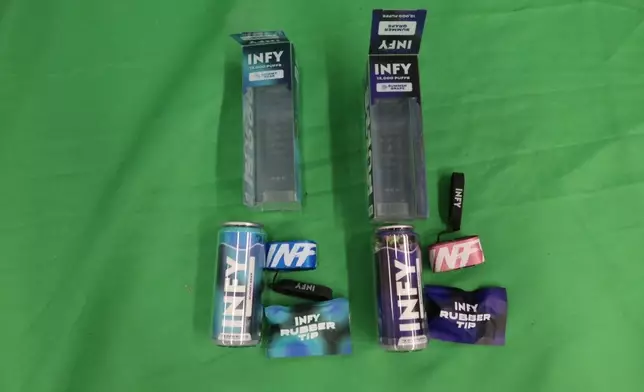 檢獲的懷疑另類吸煙產品。 政府新聞處圖片