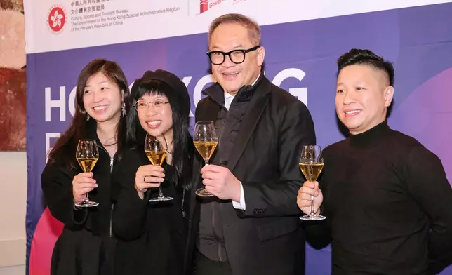 （左至右）文創處電影製作總監陳世敏 監製麥婉欣 文創處專員曾昭學 監製蔡浩泉