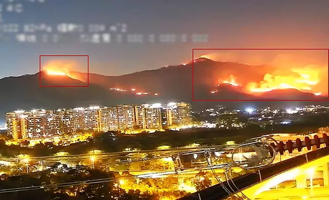 今年初元朗雞公嶺山火，中電工程人員透過Grid-V監察火勢，避免電力系統受影響。