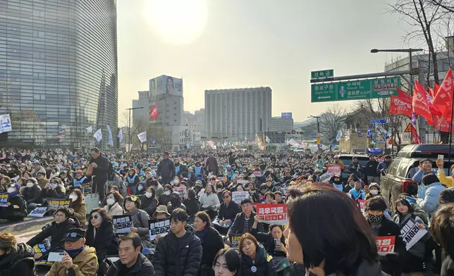 連日有示威者上街聲援尹錫悅。토마호크X圖片