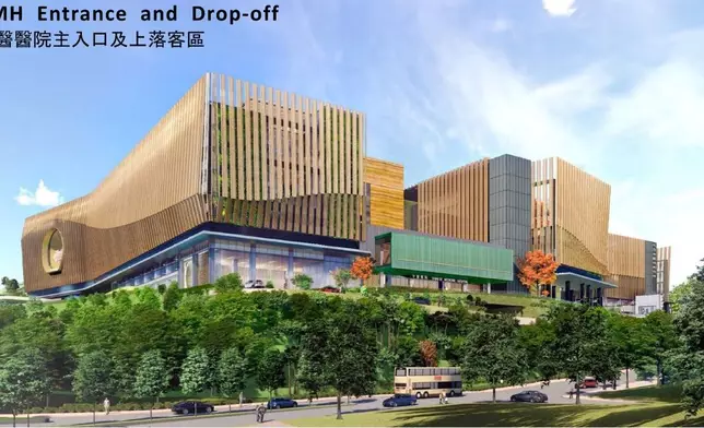 香港中醫醫院預計今年底起分階段投入服務。浸大網站圖片