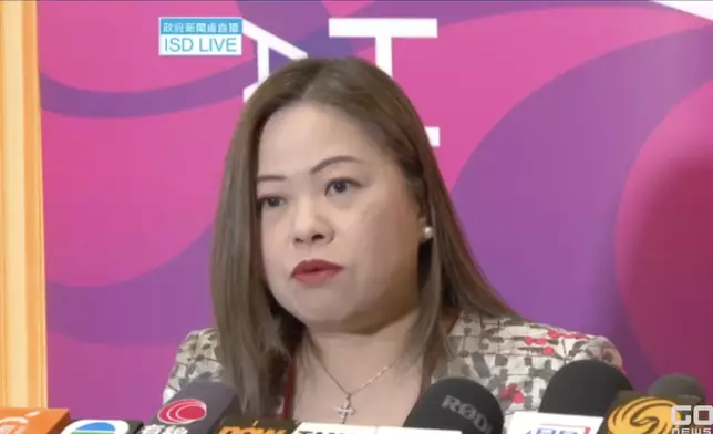 文化體育及旅遊局局長羅淑佩。政府新聞網視頻截圖