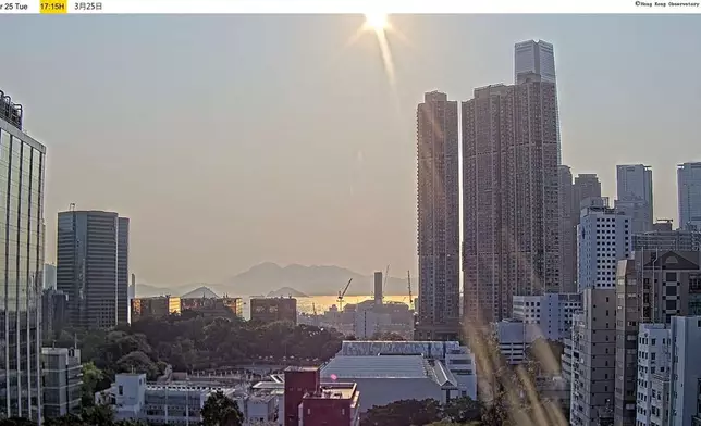 分區實時天氣照片。天文台