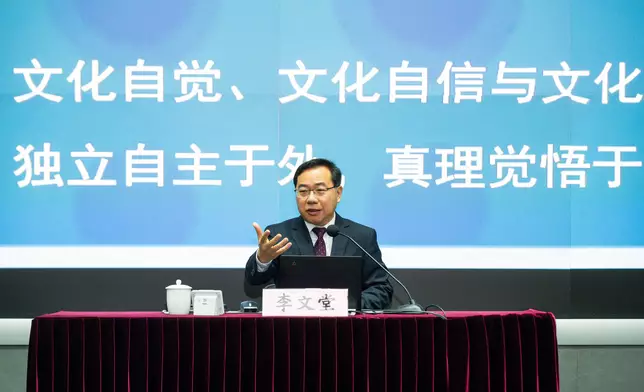 國家行政學院副院長李文堂主講。 政府新聞處圖片