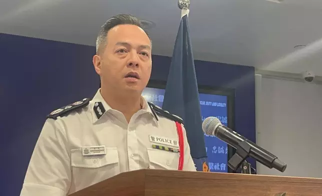 新任警務處處長周一鳴會見傳媒。巴士的報記者攝