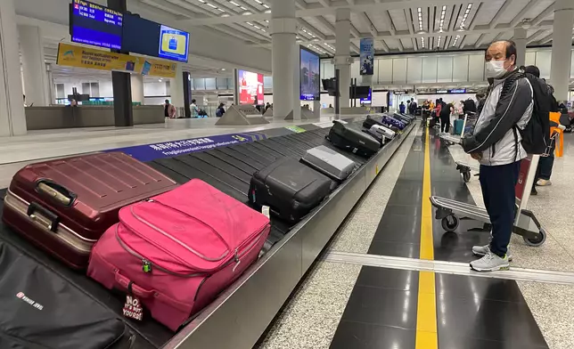 香港國際機場行李輸送。資料圖片