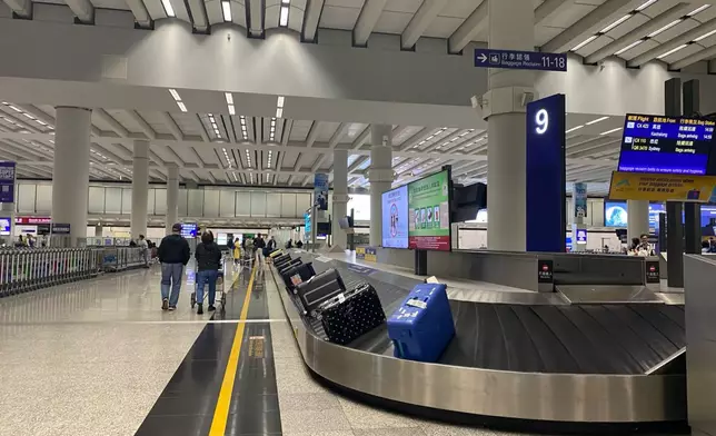 香港國際機場行李輸送。資料圖片