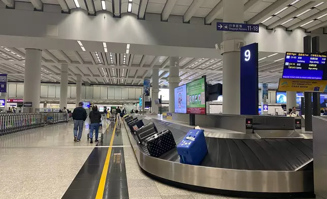 香港國際機場行李輸送。資料圖片