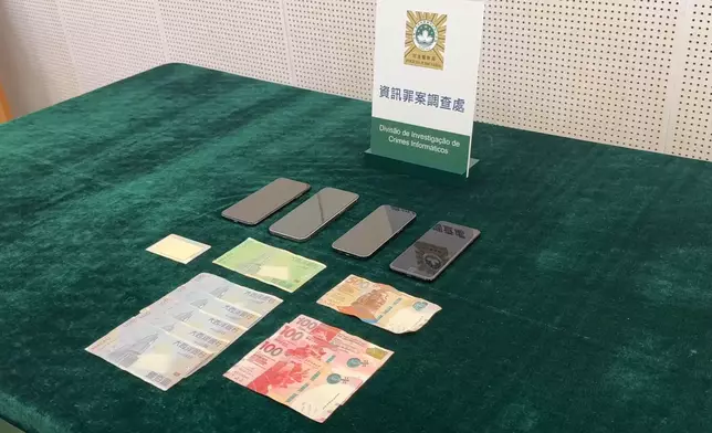 檢獲的證物。司警教室FB