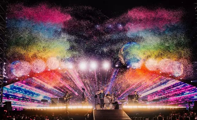Coldplay於4月16日至25日在韓國高陽綜合運動場開唱。Coldplay官方X圖片