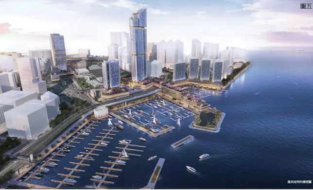 發展局建議紅磡站周邊建海濱新地標。立法會文件圖片