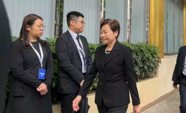 前行政長官林鄭月娥。巴士的報記者攝