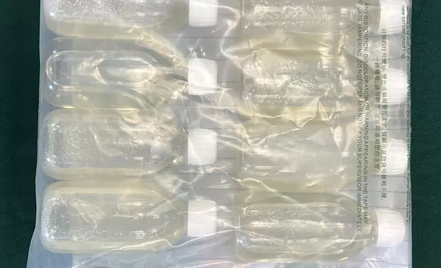 檢獲的毒品。政府新聞處圖片