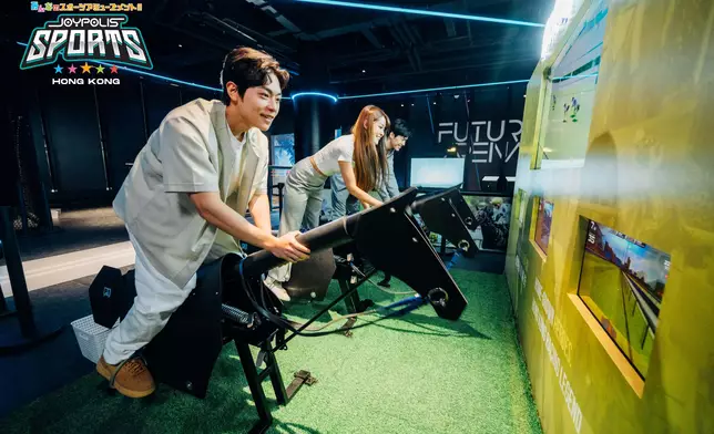 JOYPOLIS SPORTS HONGKONG— — JOYPOLIS SPORTS品牌的首座海外運動樂園，坐落於啟德體育園運動健康中心，全棟高五層，佔地近三萬平方呎，提供超過數十種充滿特色的科技運動和互動遊樂體驗，包括 Ninja Dojo 忍者道場、 Future Arena未來運動館及 SONIC Stadium 超音鼠競技場，三大主題。頂層更設有餓虎藏龍酒吧及餐廳，由米芝蓮星級團隊主理，為你帶來沉浸式遊樂及美食新體驗。