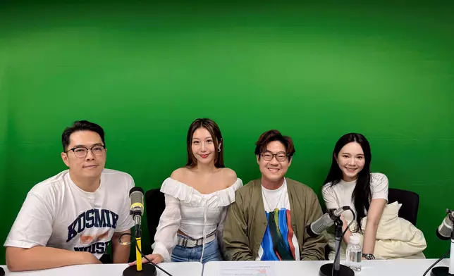 羅啟豪與支嚳儀接受新城《QK玉瑛室》直播訪問。