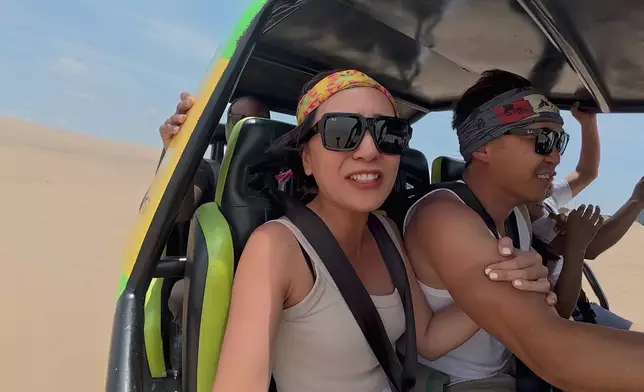 緊抓老公大喊：「快到好誇張好驚呀！」