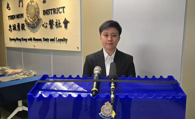 屯門警區刑事調查隊第7隊案件主管周詠恩。