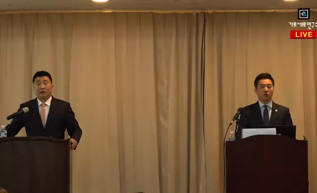 金賽綸遺屬代表曾於5月7日聯同「橫豎研究所」主播金世義再次召開記者會。影片截圖