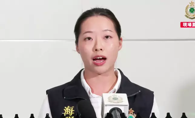 海關毒品調查科調查主任陳綺琪。