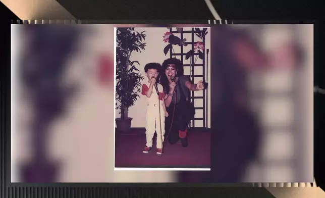 張與辰同媽咪好似樣。