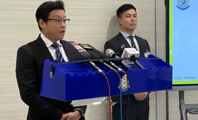 元朗警區刑事部總督察袁皓霆。