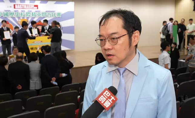 聖公會聖彼得小學帶隊老師陳偉光。巴士的報記者攝