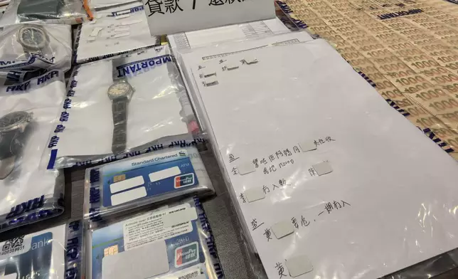 檢獲的證物。