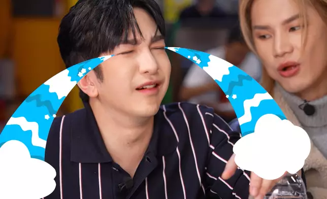 不食得辣的Anson Lo食到喊咁口。