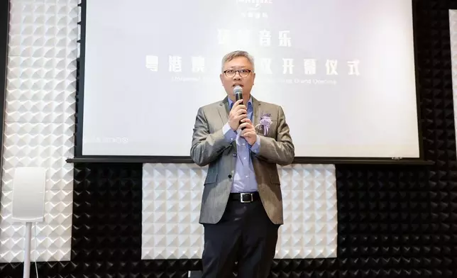 環球音樂香港董事總經理暨環球音樂大中華區高級副總裁陳志光致辭。