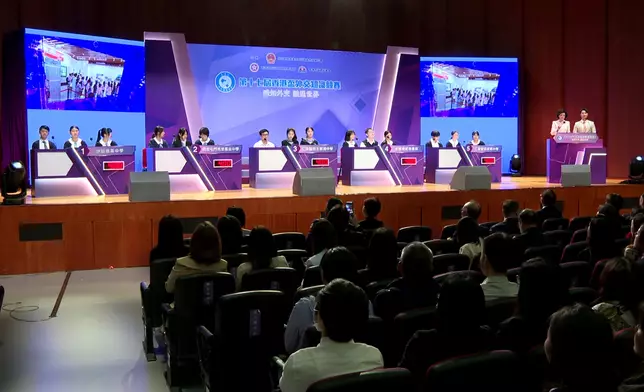 第十七屆香港盃外交知識競賽。巴士的報記者攝
