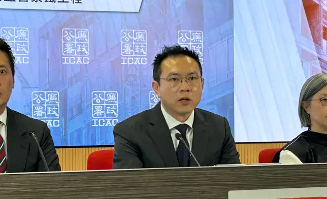 廉政公署執行處首席調查主任鄭礎明。巴士的報記者攝