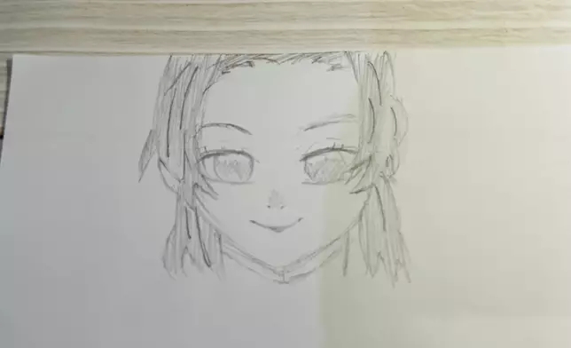 阿囡畫畫都唔錯喎。