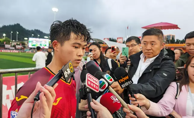 「村超」球員陸政福。巴士的報記者攝