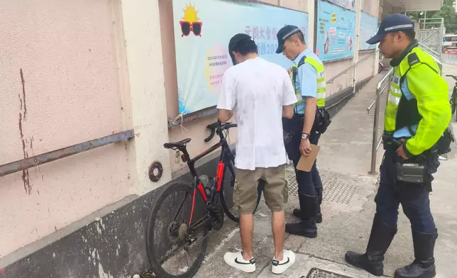 新界北總區交通部及各警區人員於5月24日至25日在總區進行代號「朝陽」的行動。警方圖片