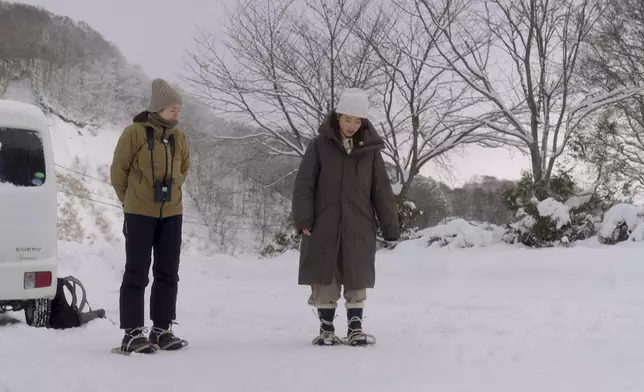 森林堆滿積雪舉步維艱，但景色怡人。