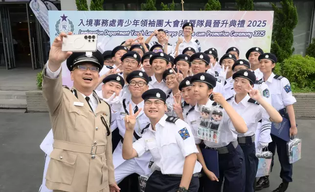 入境事務處舉行入境事務處青少年領袖團大會操暨隊員晉升典禮2025 政府新聞處圖片