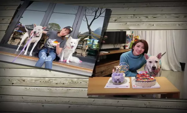 姚子羚與愛犬通仔又有愛又感人。