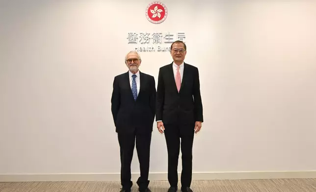 盧寵茂與洪都拉斯大使。醫務衞生局FB圖片