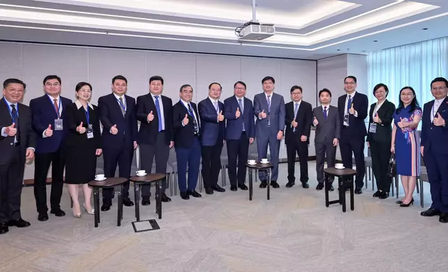 陳國基早上出席特區政府舉辦的「共建國家高水平人才高地交流會」。陳國基FB圖片