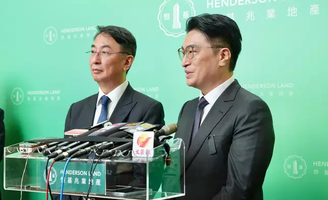 恒地聯席主席李家傑(左)、李家誠(右)。