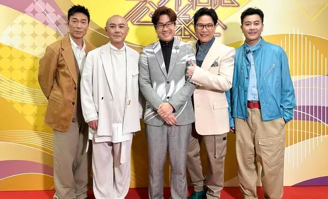 羅啟豪喜與Big Four 同場及合照。