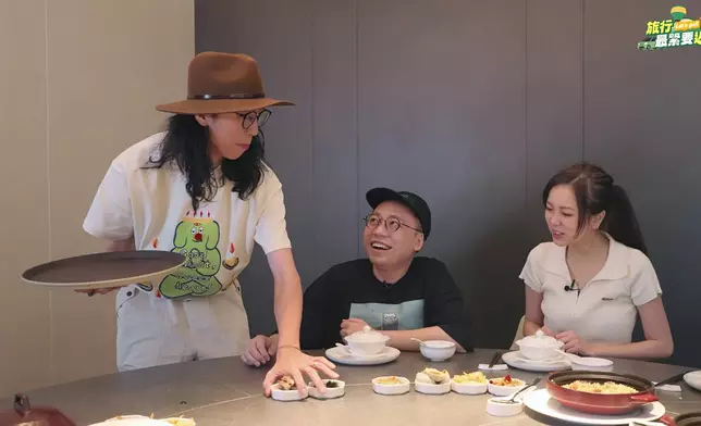 農夫親自為Karen上菜，令她受寵若驚。